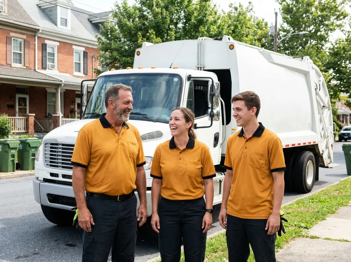 BinWorks Dumpster Rental garbage collection service team in Allentown, PA